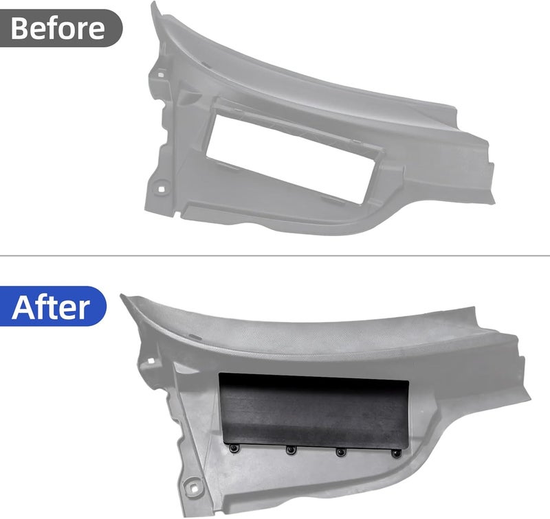 Copgge DIY Battery Cover Right Passenger Side Apron Firewall Cowl Replacement Battery Cover for Mini Cooper S R55 R56 R57 2008 2009 2010 2011 2012 2013 2014 2015 - Image 3